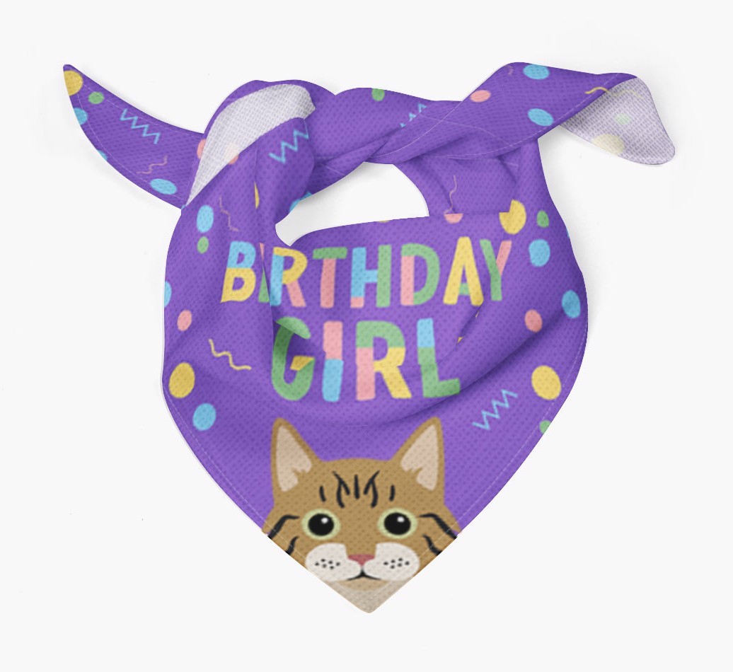 Birthday Girl: Personalised {breedCommonName} Bandana