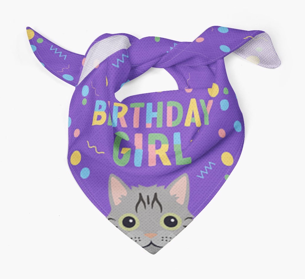 Birthday Girl: Personalised {breedCommonName} Bandana