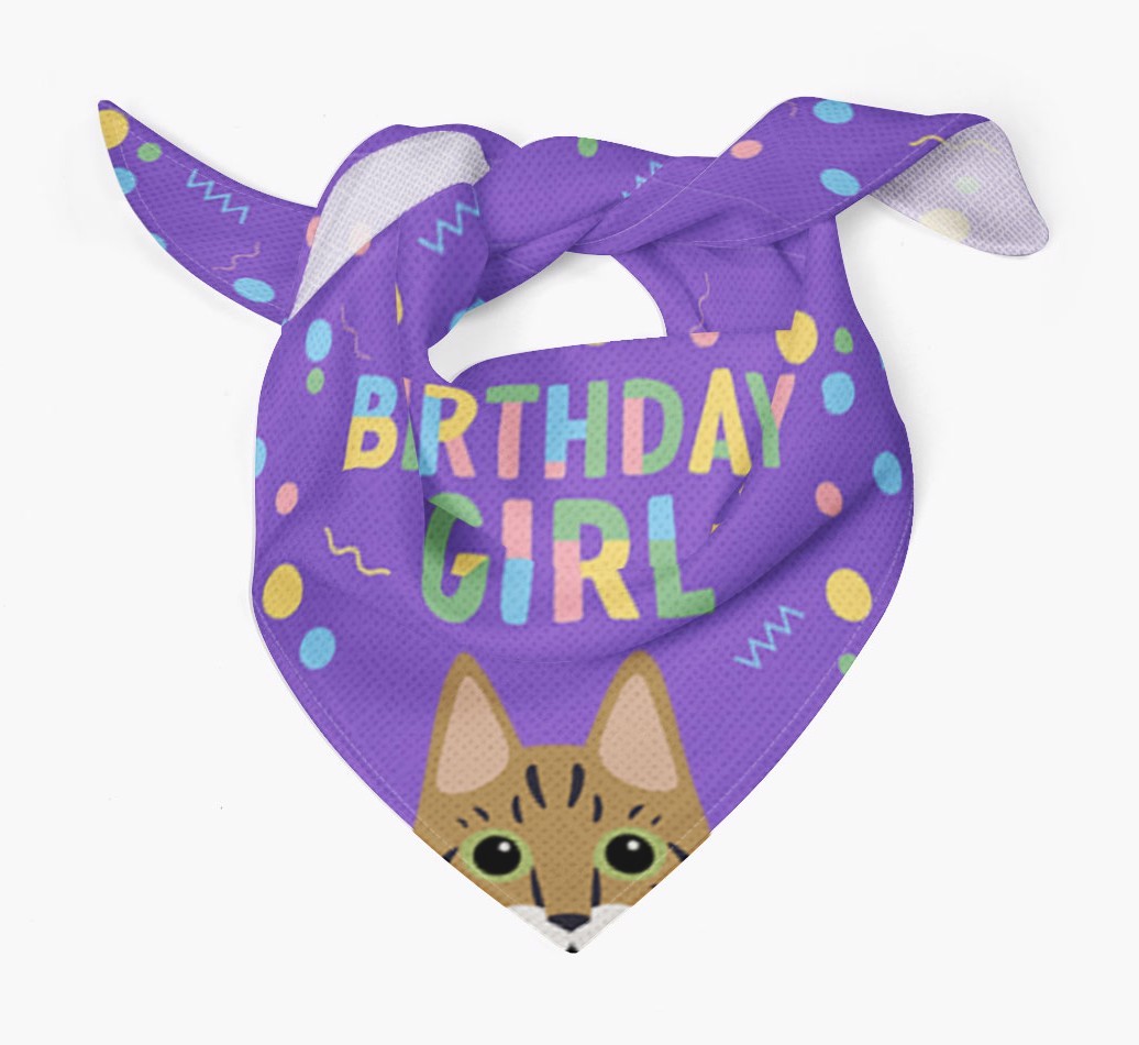 Birthday Girl: Personalised {breedCommonName} Bandana