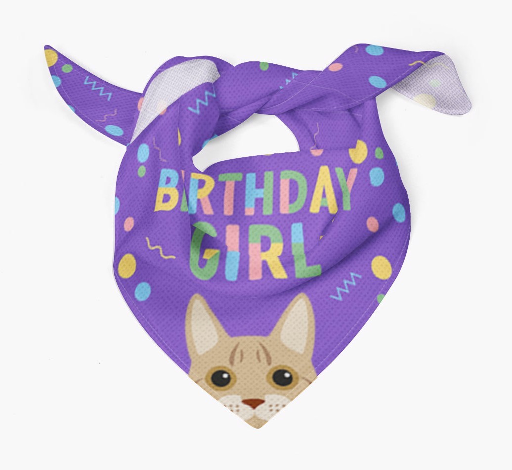 Birthday Girl: Personalised {breedCommonName} Bandana