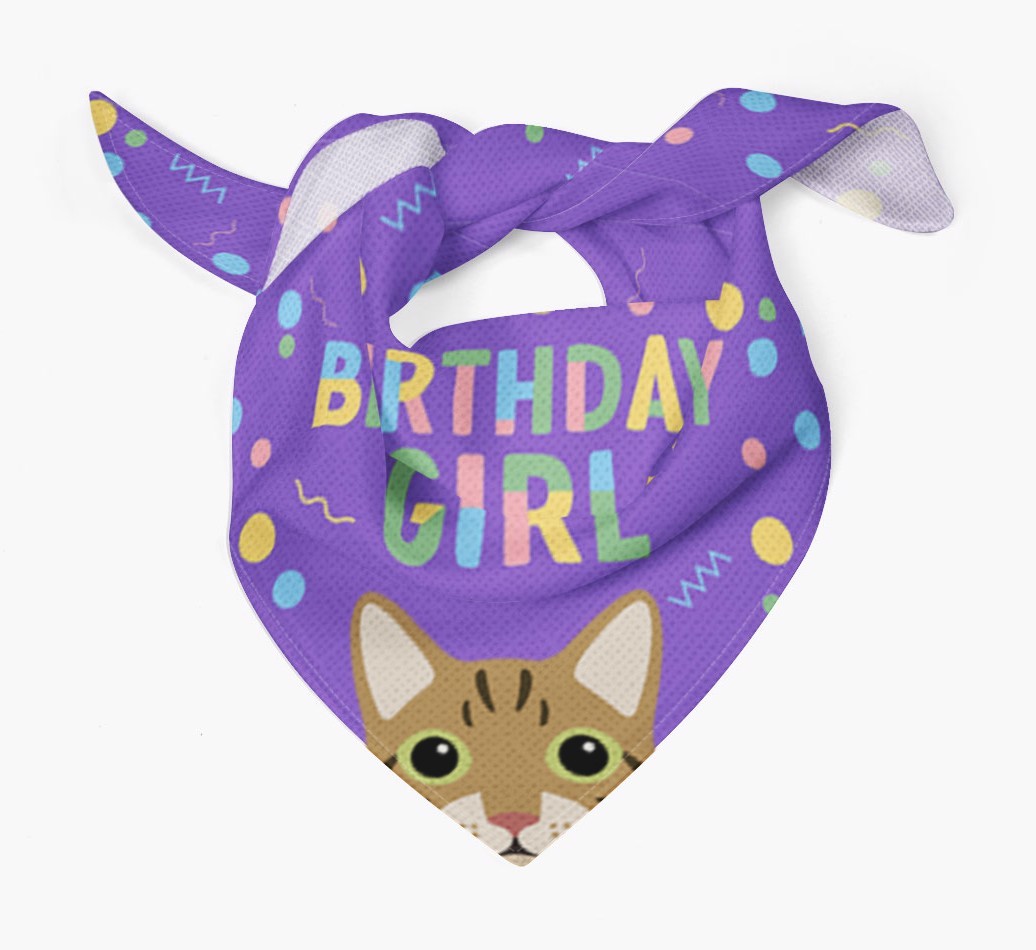 Birthday Girl: Personalised {breedCommonName} Bandana