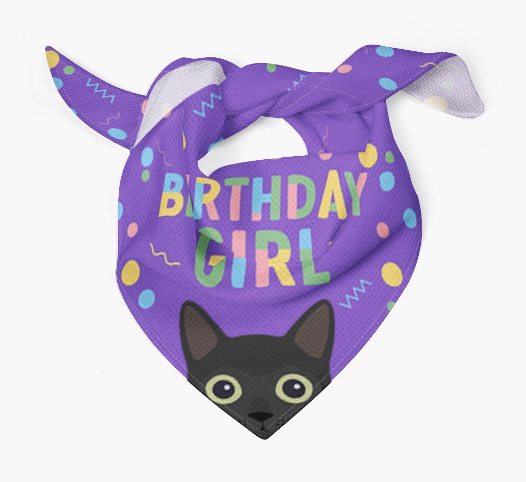 Birthday Girl: Personalised {breedCommonName} Bandana