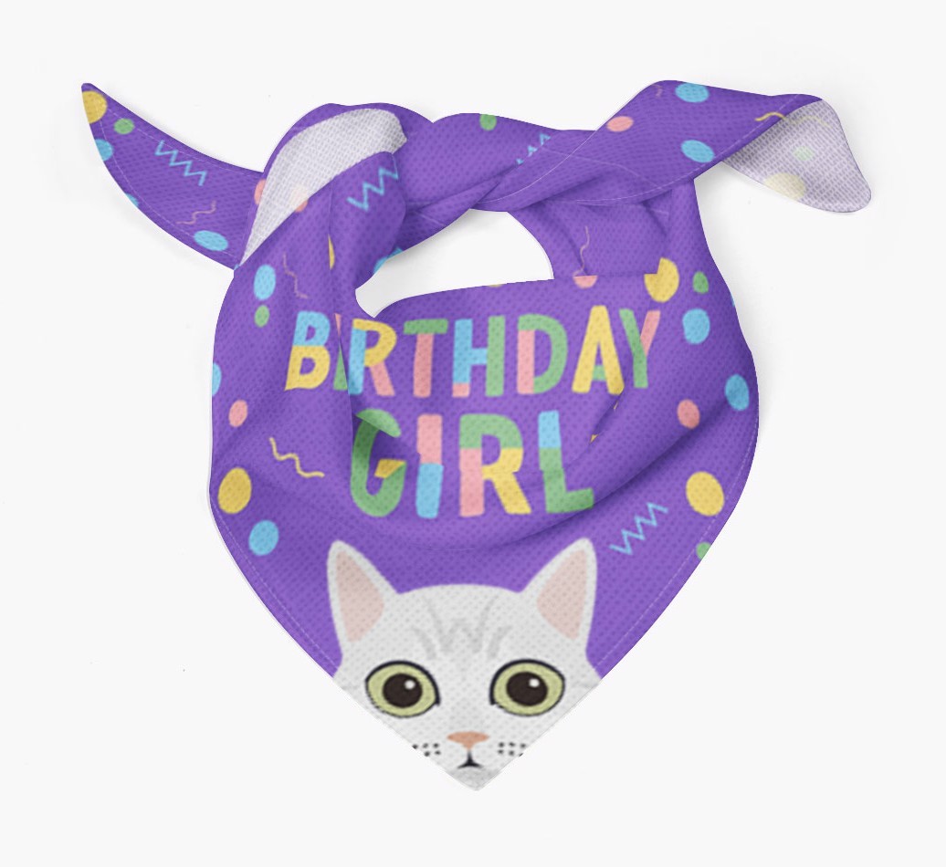 Birthday Girl: Personalised {breedCommonName} Bandana