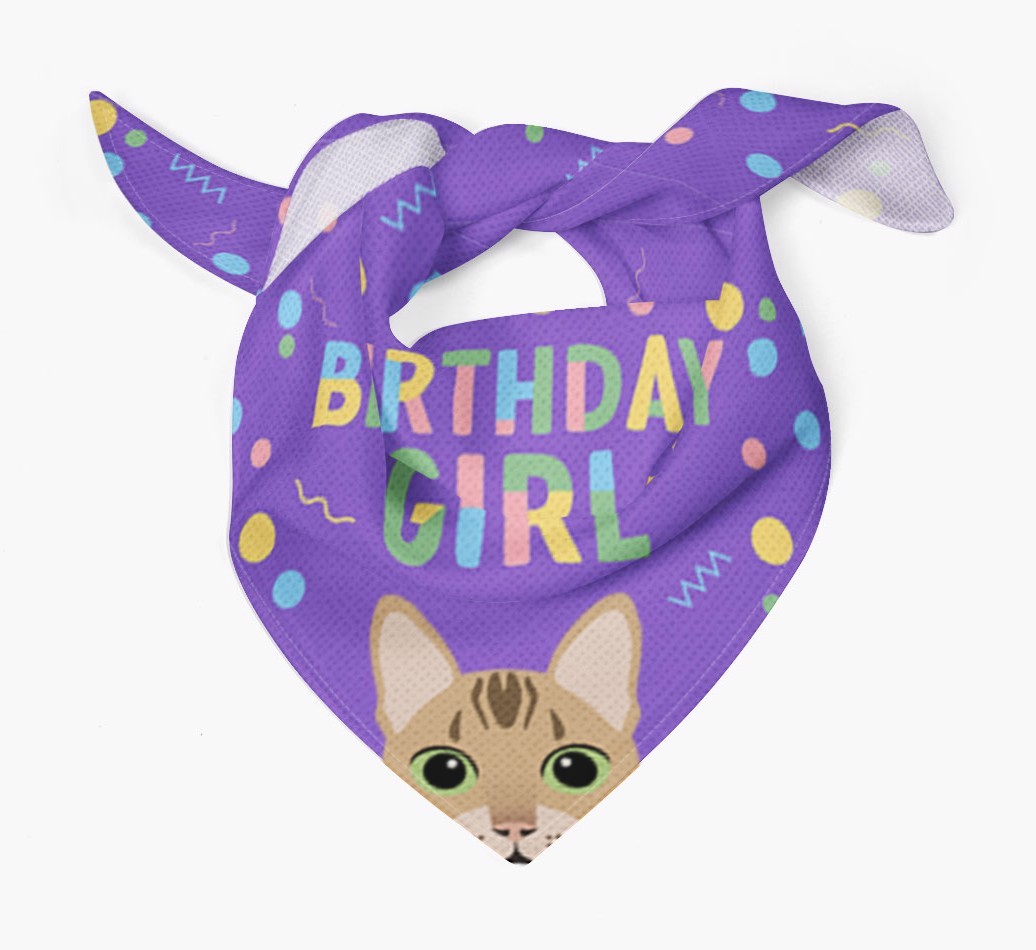 Birthday Girl: Personalised {breedCommonName} Bandana