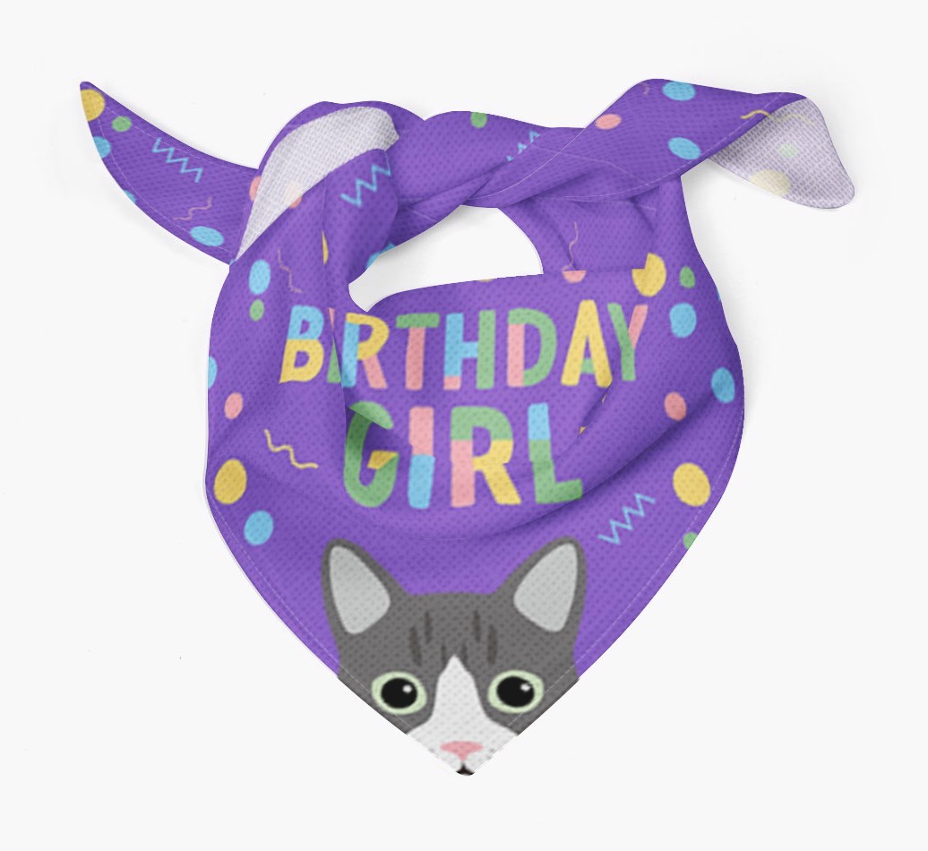 Birthday Girl: Personalised {breedCommonName} Bandana