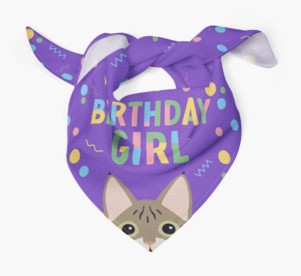 Birthday Girl: Personalised {breedCommonName} Bandana