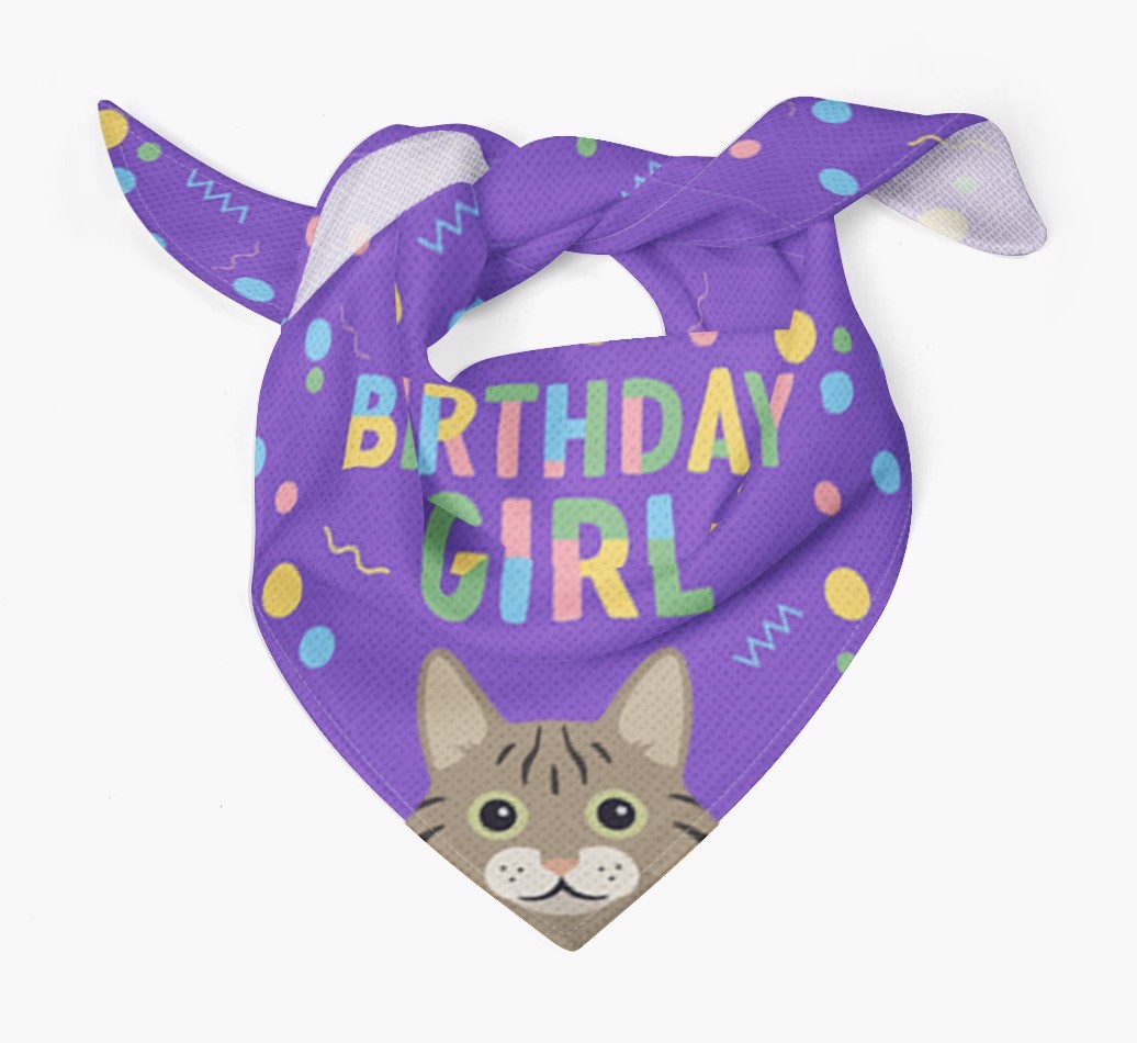 Birthday Girl: Personalised {breedCommonName} Bandana