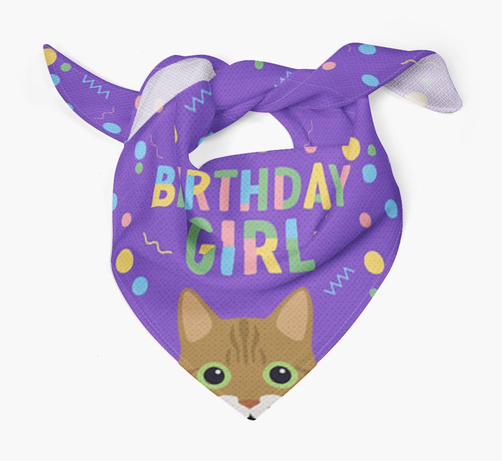 Birthday Girl: Personalised {breedCommonName} Bandana
