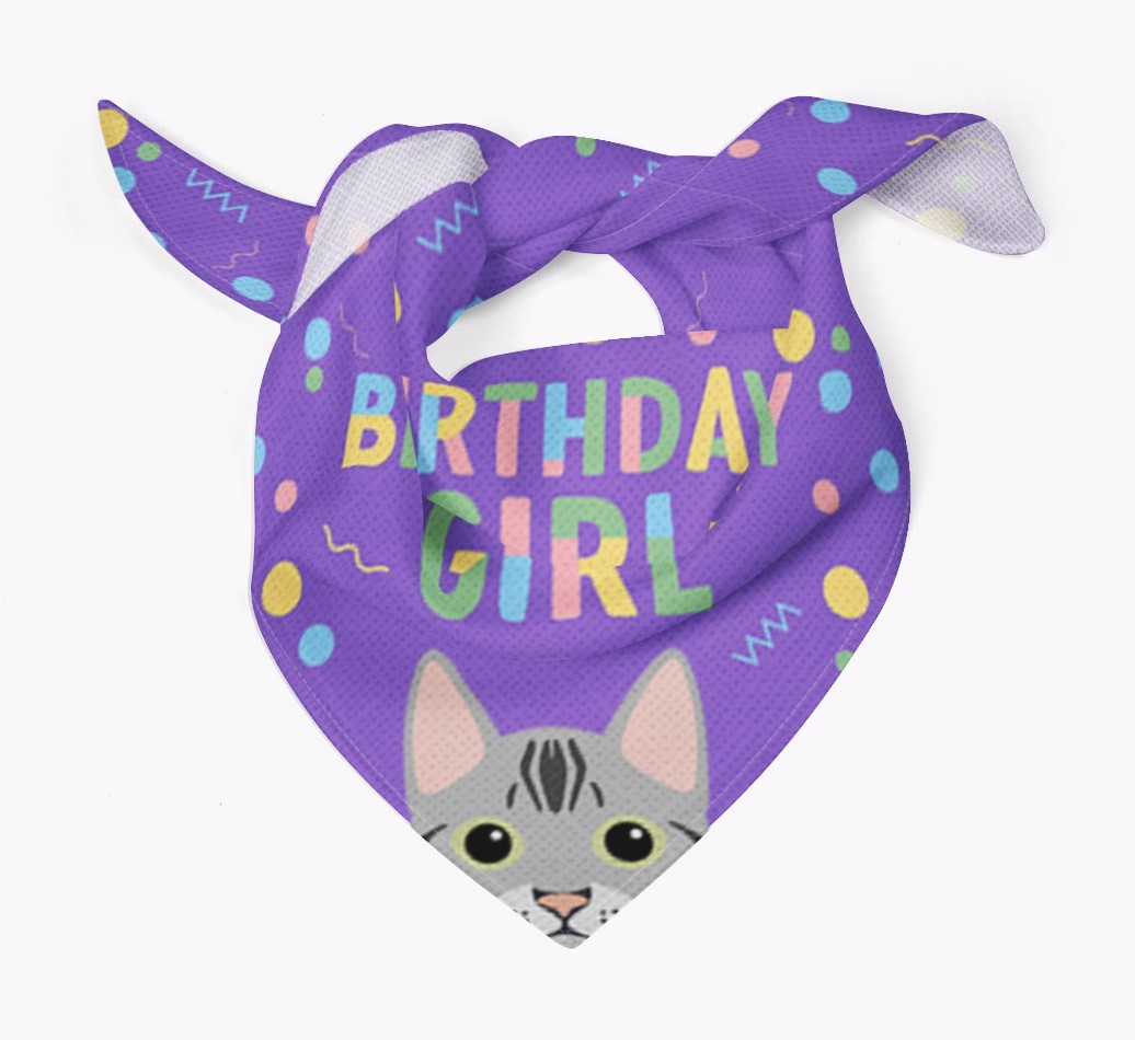 Birthday Girl: Personalised {breedCommonName} Bandana