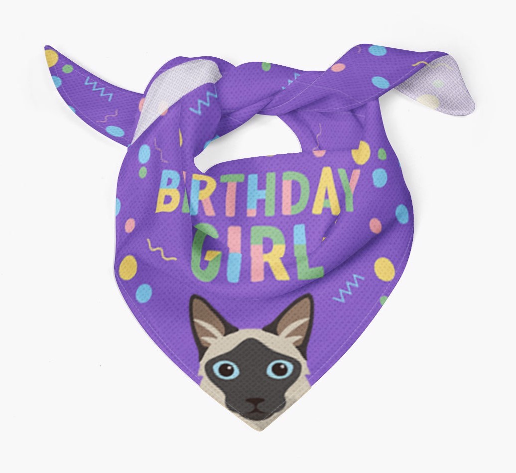 Birthday Girl: Personalised {breedCommonName} Bandana