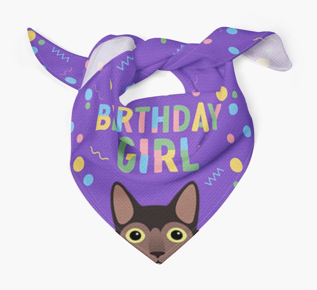 Birthday Girl: Personalised {breedCommonName} Bandana