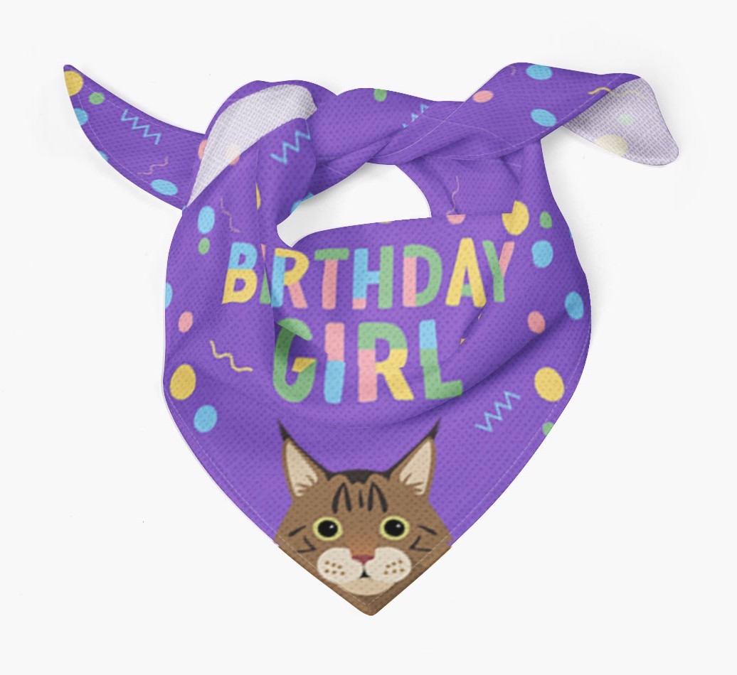 Birthday Girl: Personalised {breedCommonName} Bandana