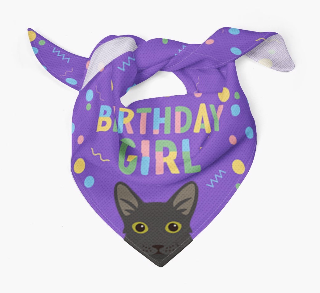 Birthday Girl: Personalised {breedCommonName} Bandana