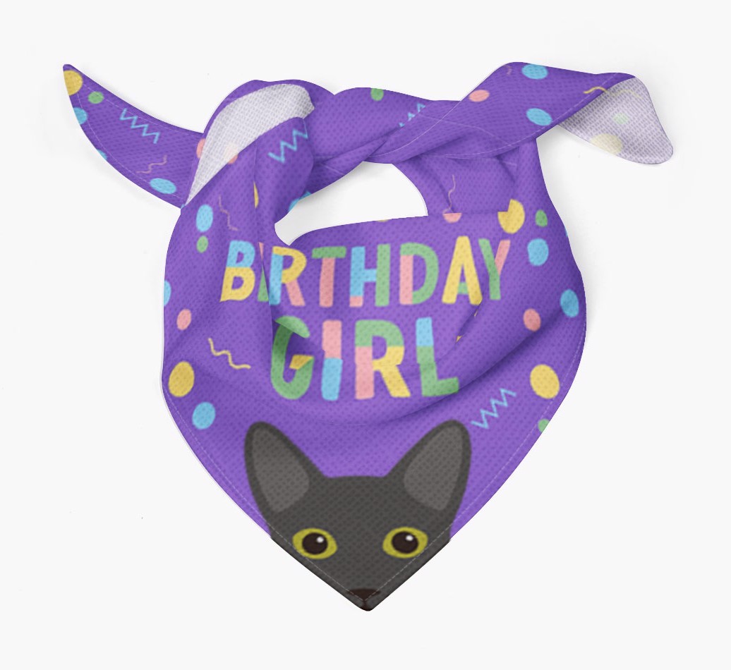 Birthday Girl: Personalised {breedCommonName} Bandana