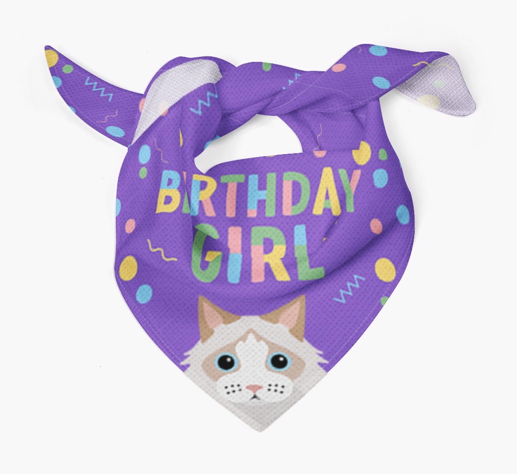 Birthday Girl: Personalised {breedCommonName} Bandana