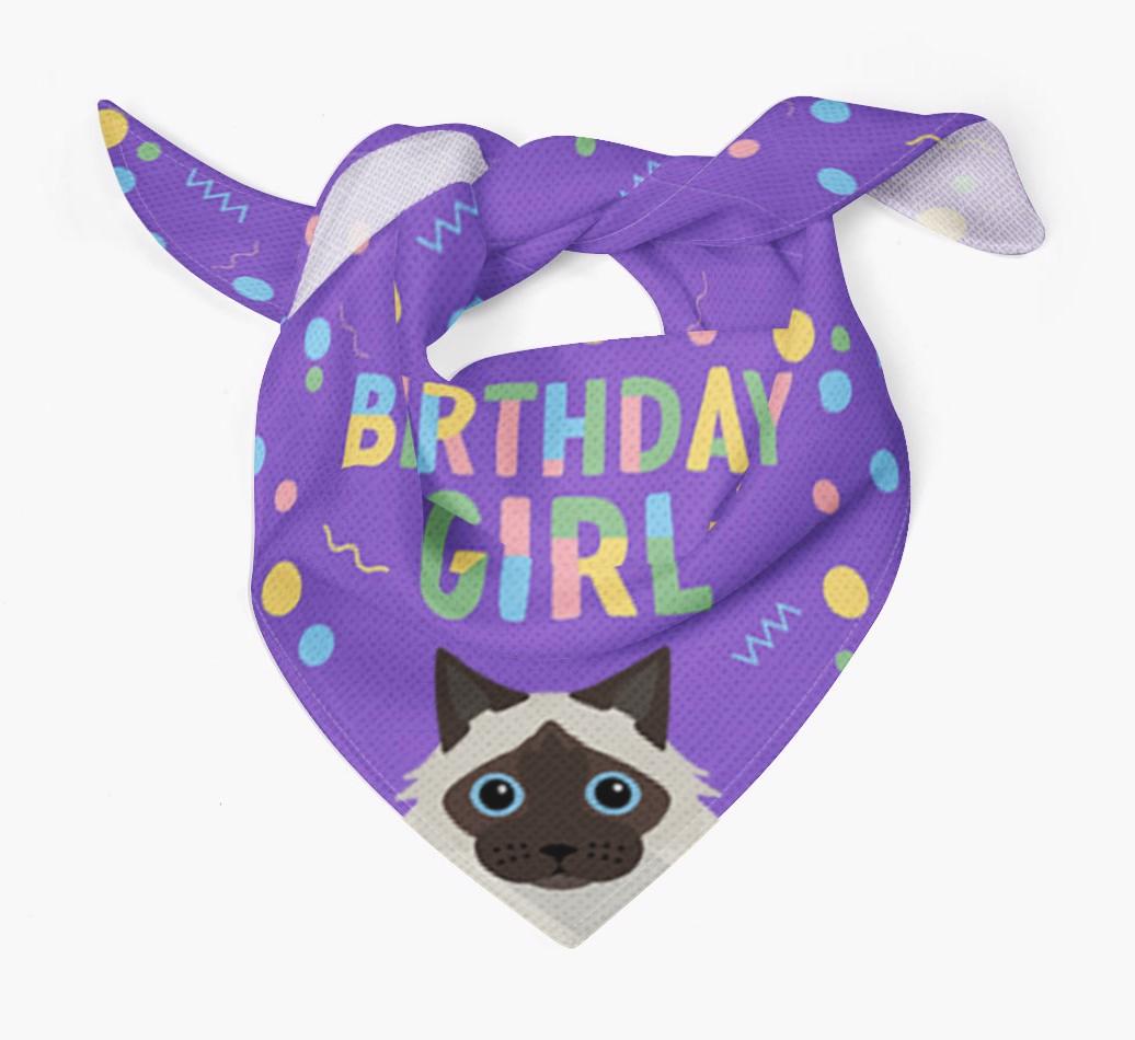 Birthday Girl: Personalized {breedCommonName} Bandana