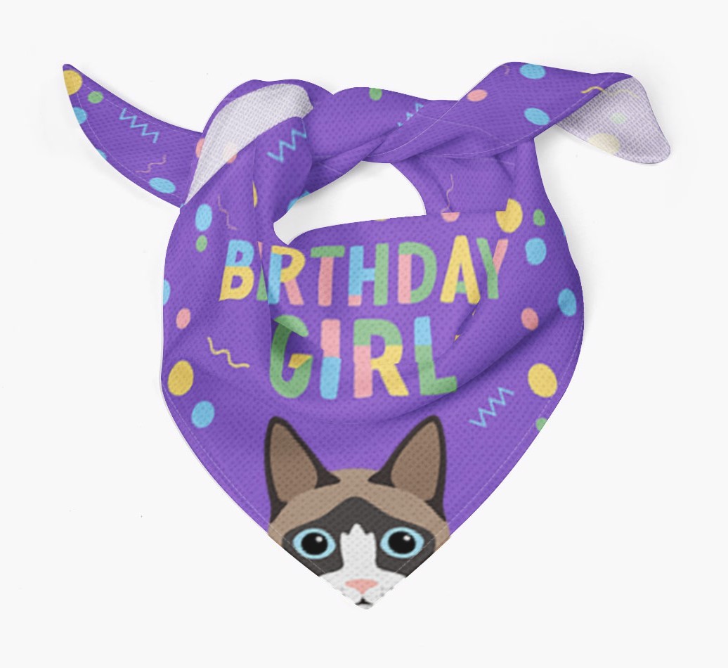 Birthday Girl: Personalised {breedCommonName} Bandana