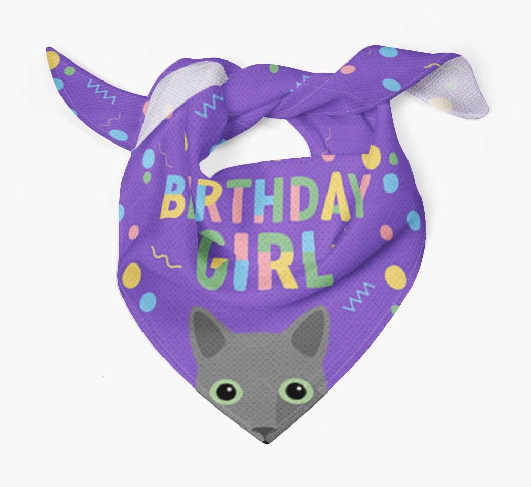 Birthday Girl: Personalized {breedCommonName} Bandana