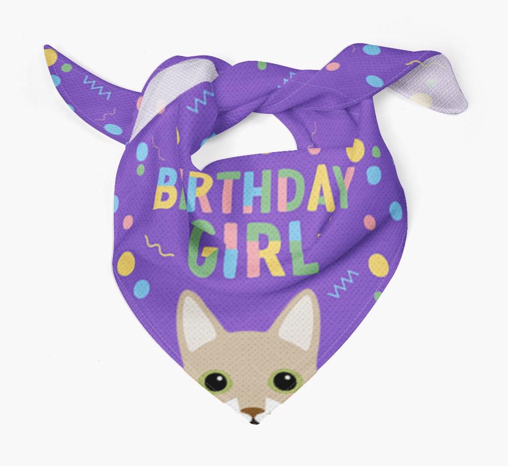 Birthday Girl: Personalized {breedCommonName} Bandana