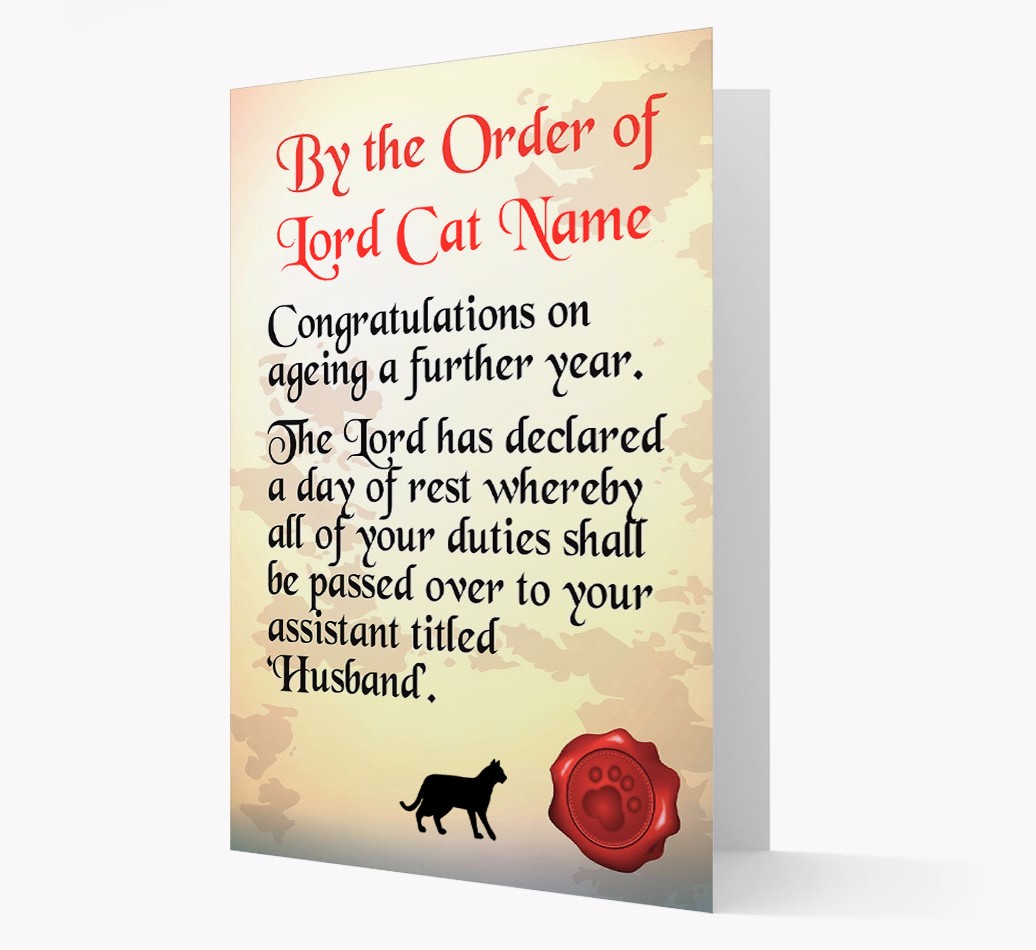 The Lord's Scroll: Personalised {breedCommonName} Card
