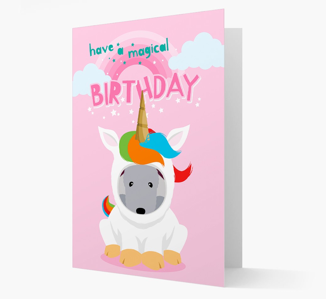 Magical Birthday Unicorn: Personalised {breedFullName} Card