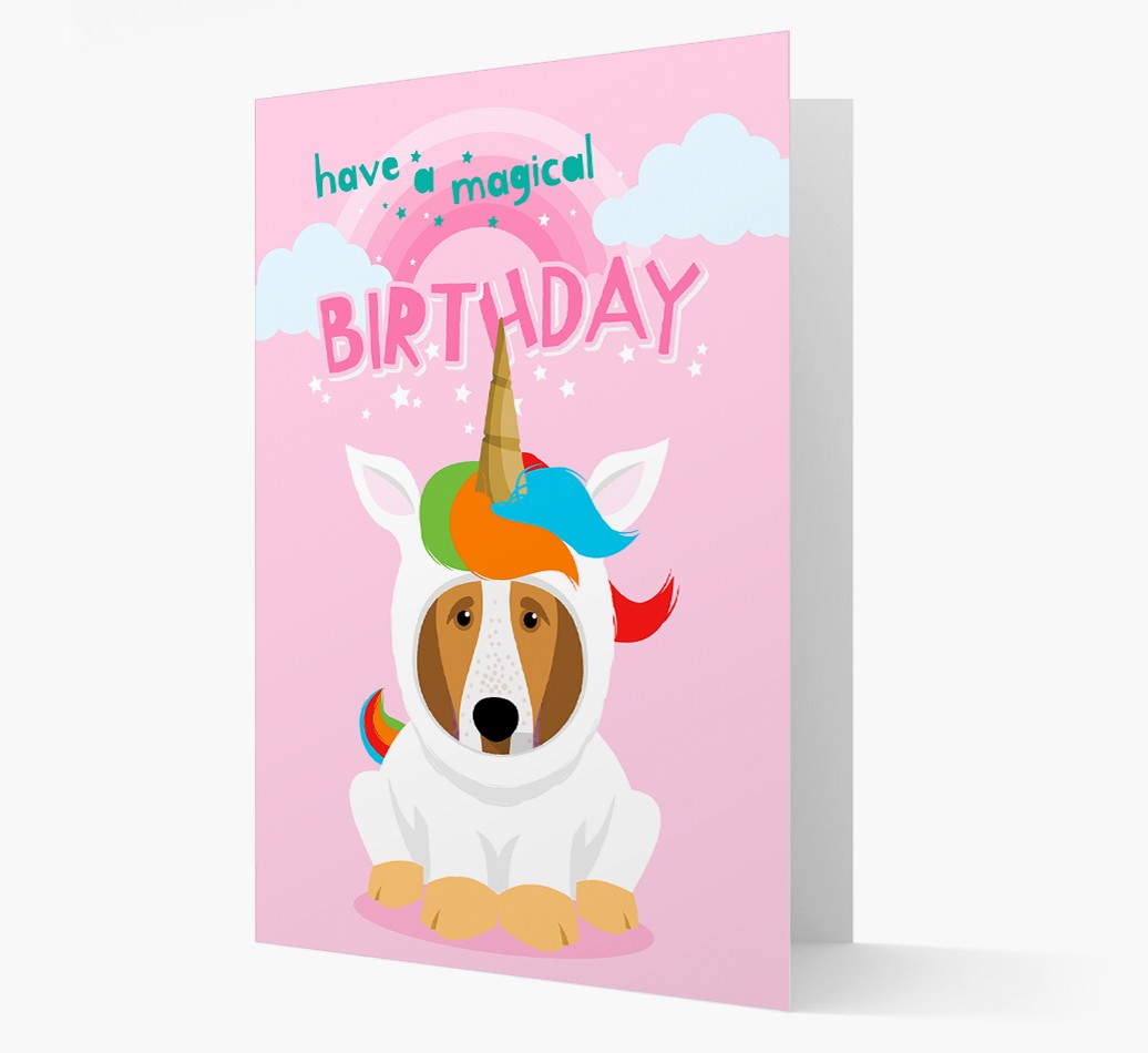 Magical Birthday Unicorn: Personalised {breedFullName} Card