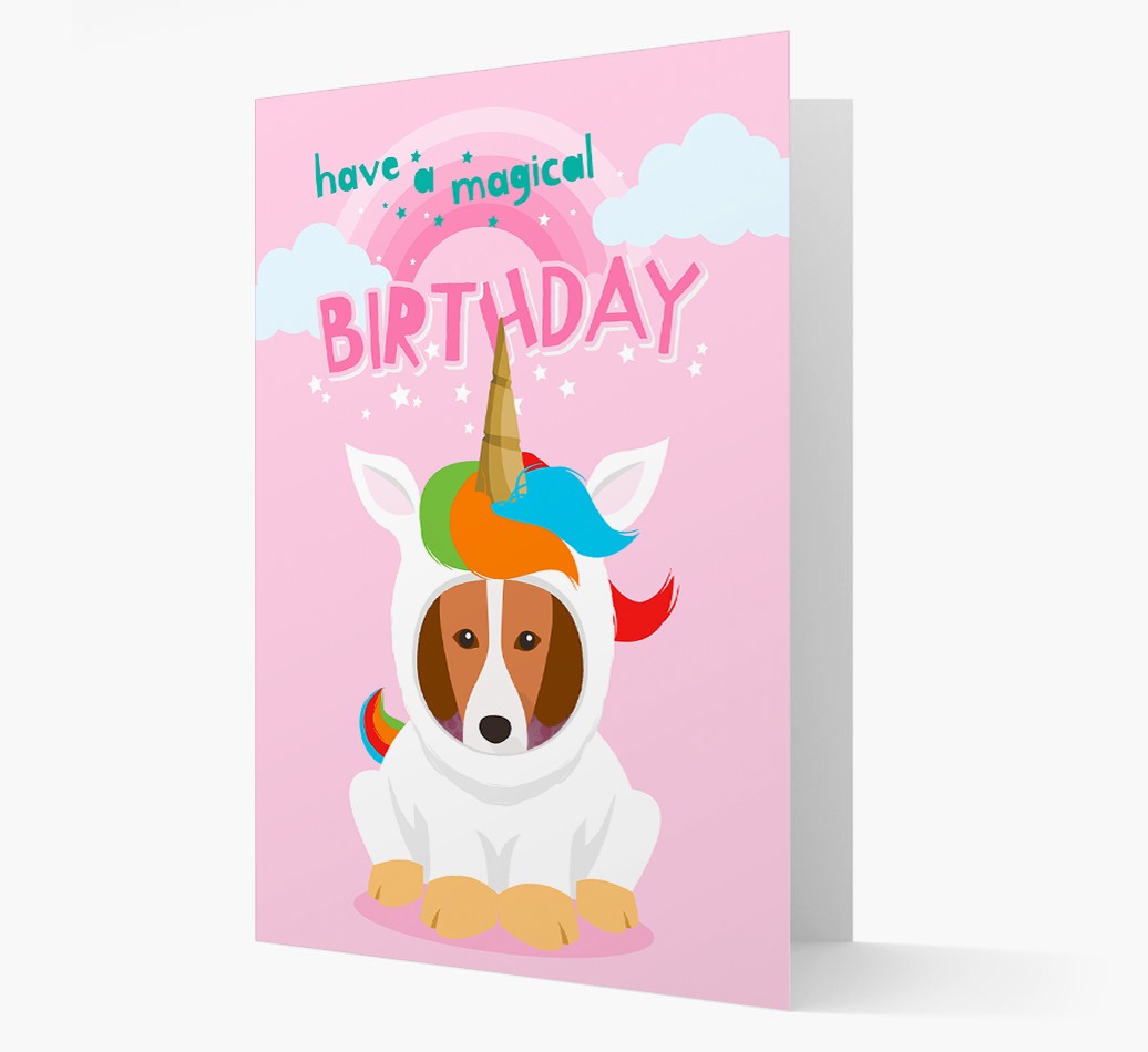 Magical Birthday Unicorn: Personalised {breedFullName} Card