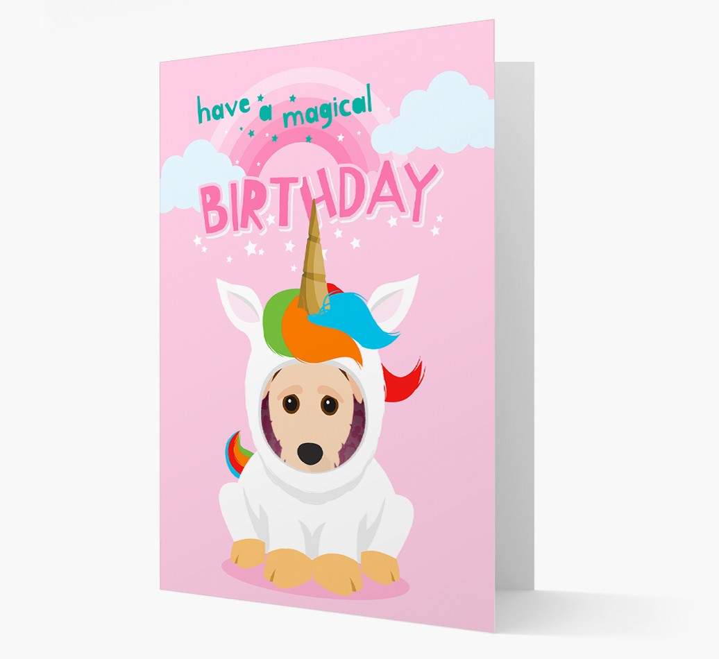 Magical Birthday Unicorn: Personalised {breedFullName} Card