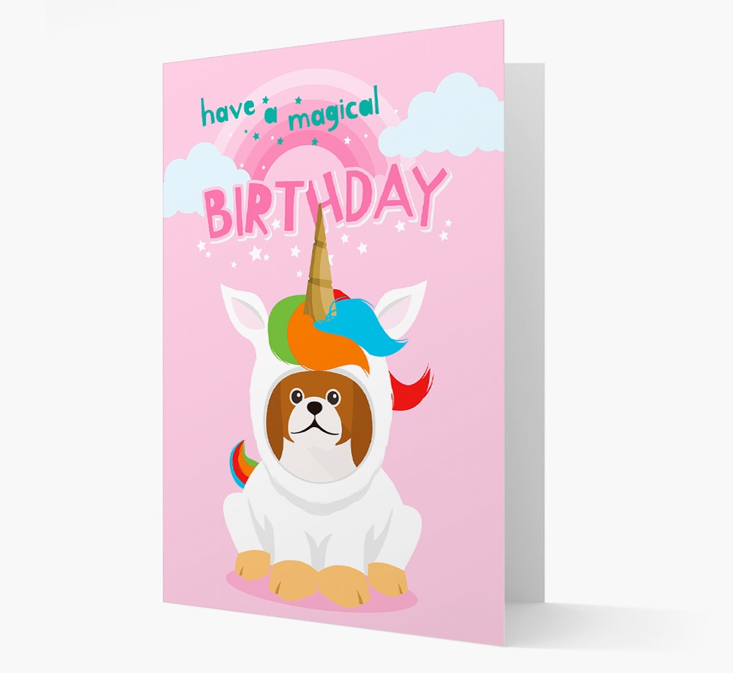 Magical Birthday Unicorn: Personalised {breedFullName} Card