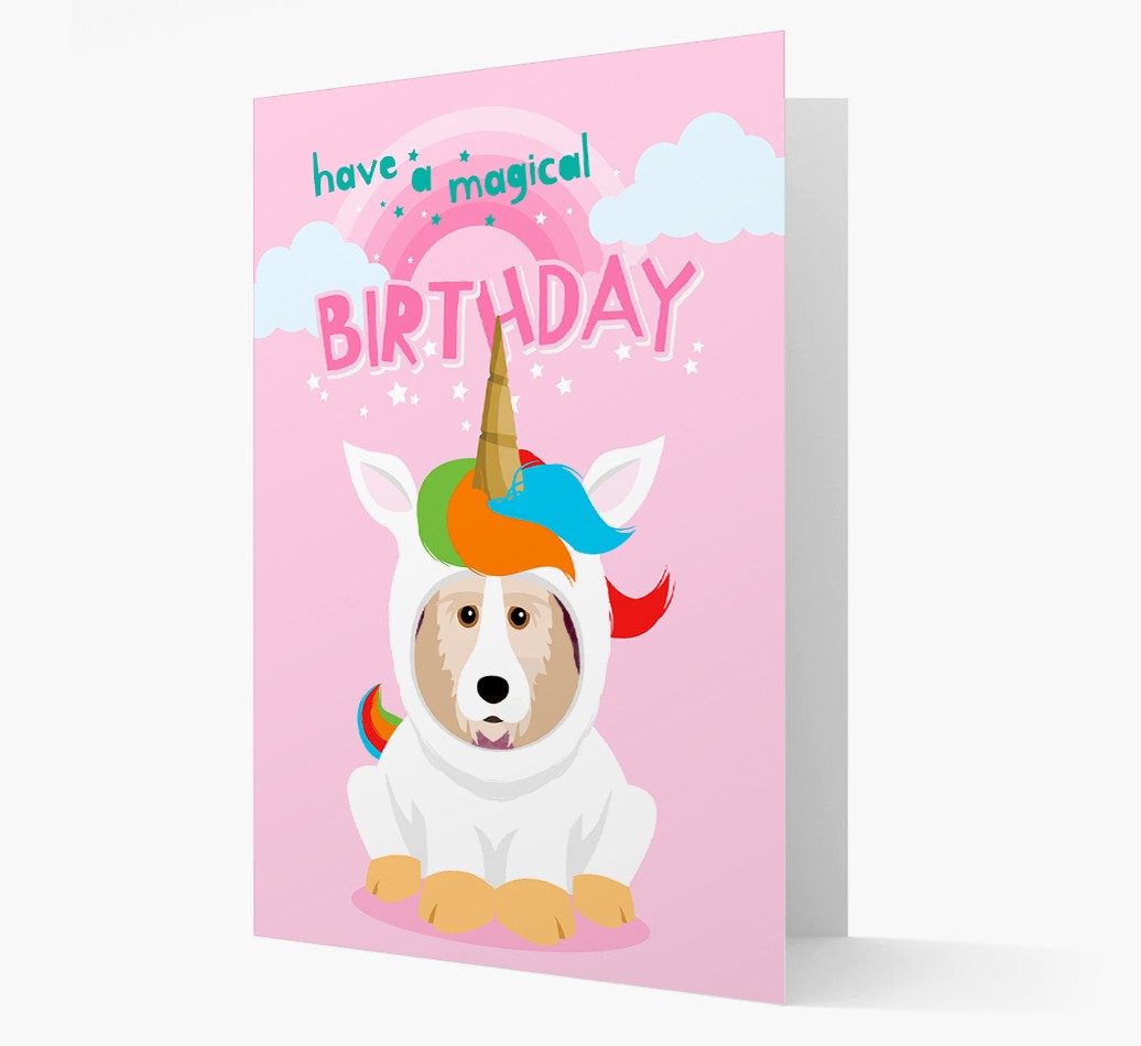 Magical Birthday Unicorn: Personalised {breedFullName} Card