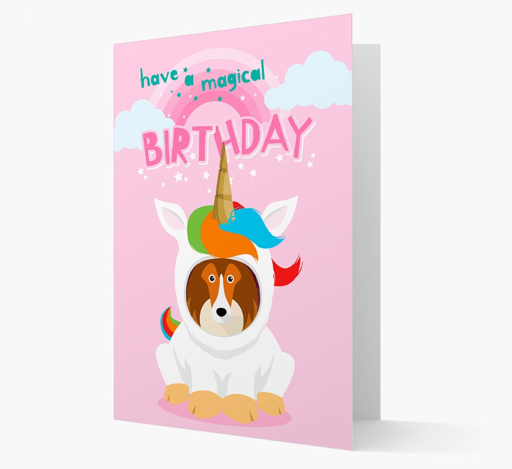 Magical Birthday Unicorn: Personalised {breedFullName} Card