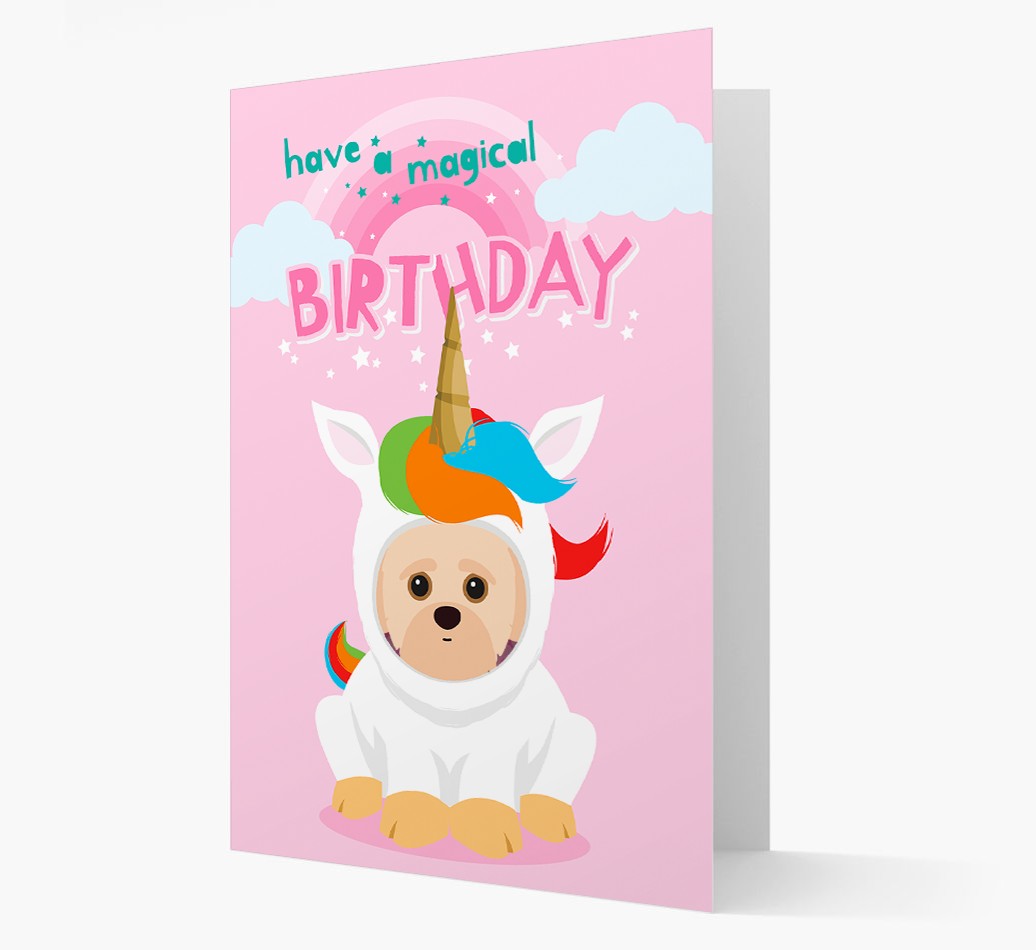 Magical Birthday Unicorn: Personalised {breedFullName} Card