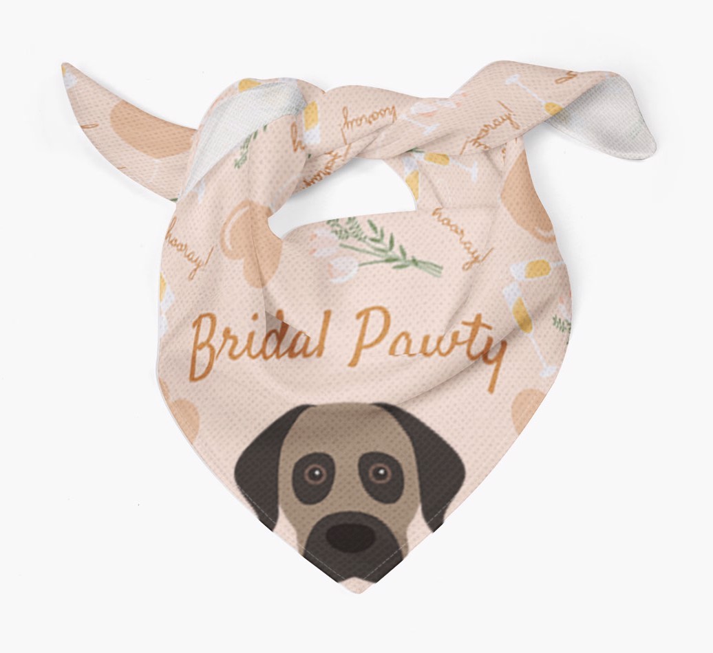 Bridal Pawty: Personalized {breedFullName} Bandana