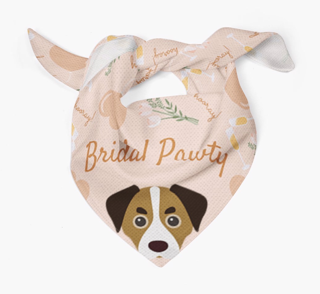 Bridal Pawty: Personalized {breedFullName} Bandana