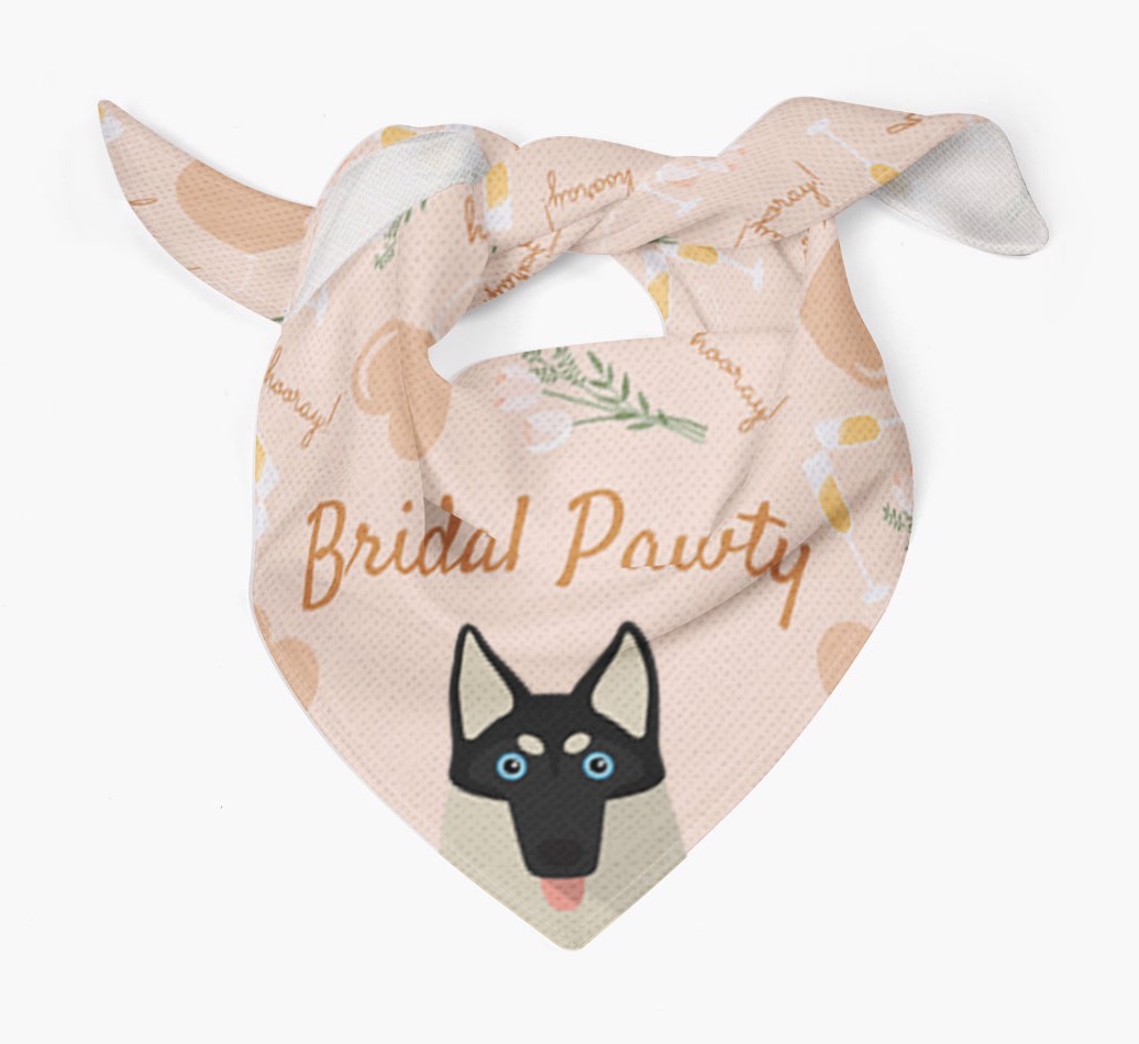 Bridal Pawty: Personalized {breedFullName} Bandana