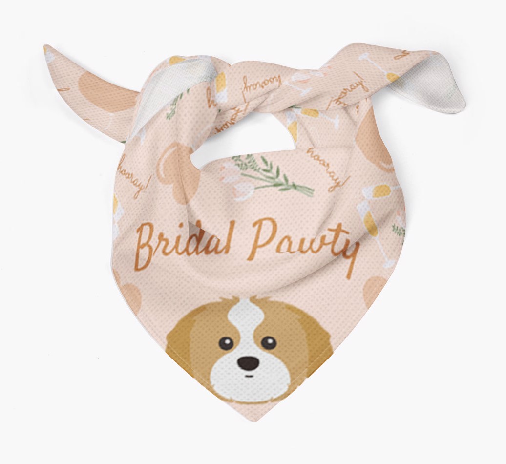 Bridal Pawty: Personalized {breedFullName} Bandana