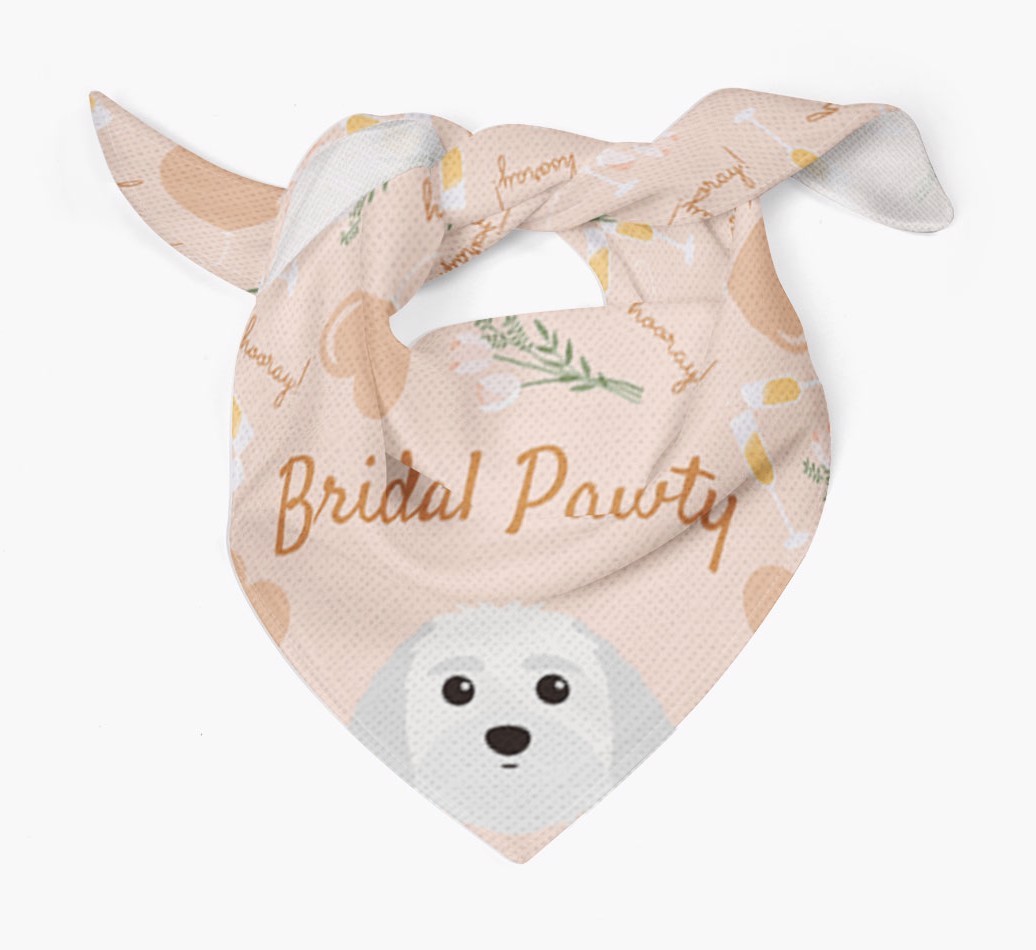 Bridal Pawty: Personalized {breedFullName} Bandana
