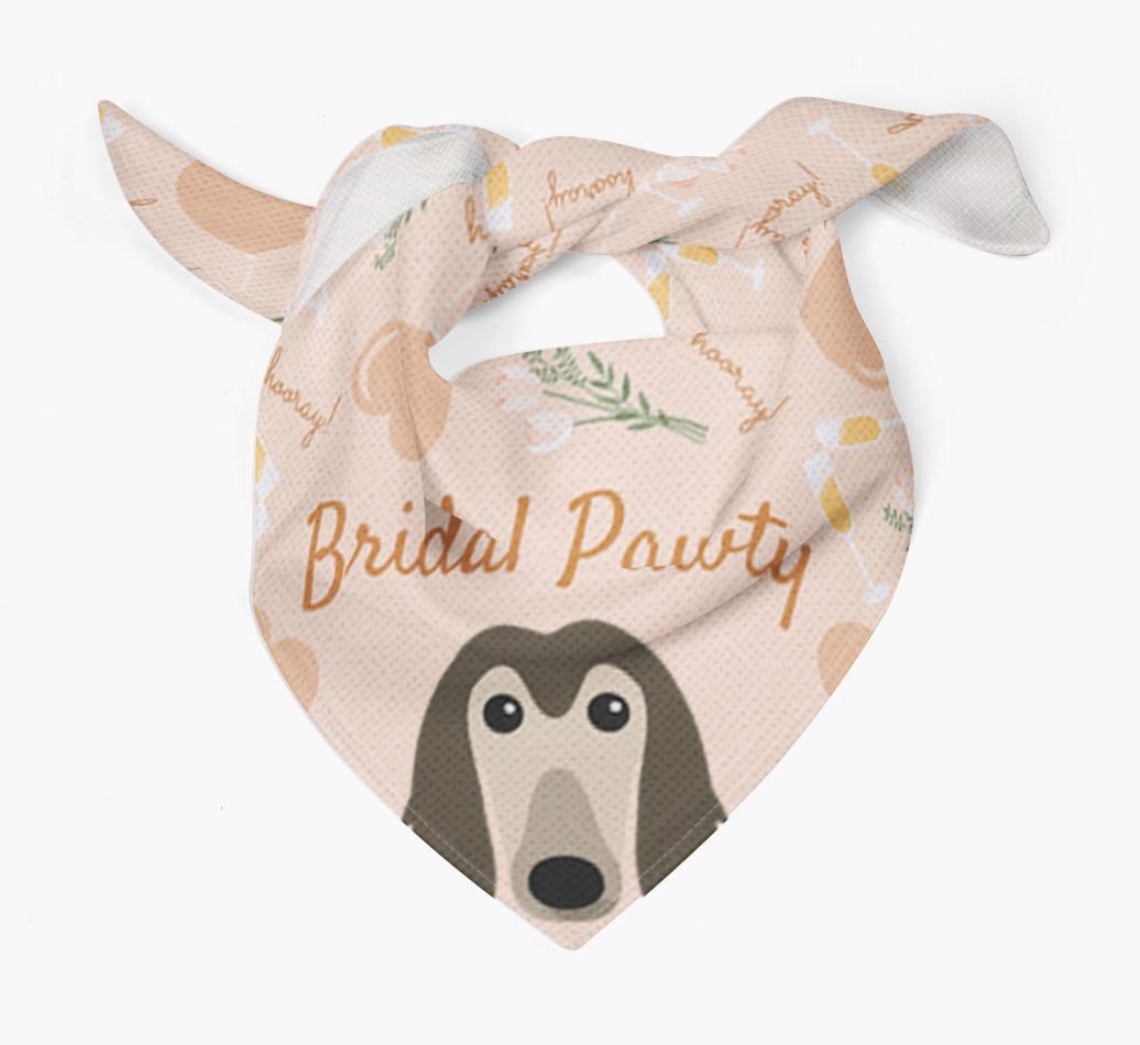 Bridal Pawty: Personalized {breedFullName} Bandana