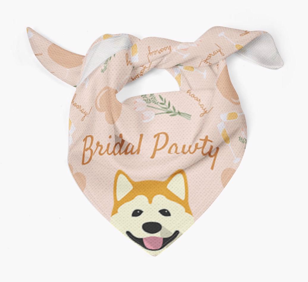 Bridal Pawty: Personalized {breedFullName} Bandana