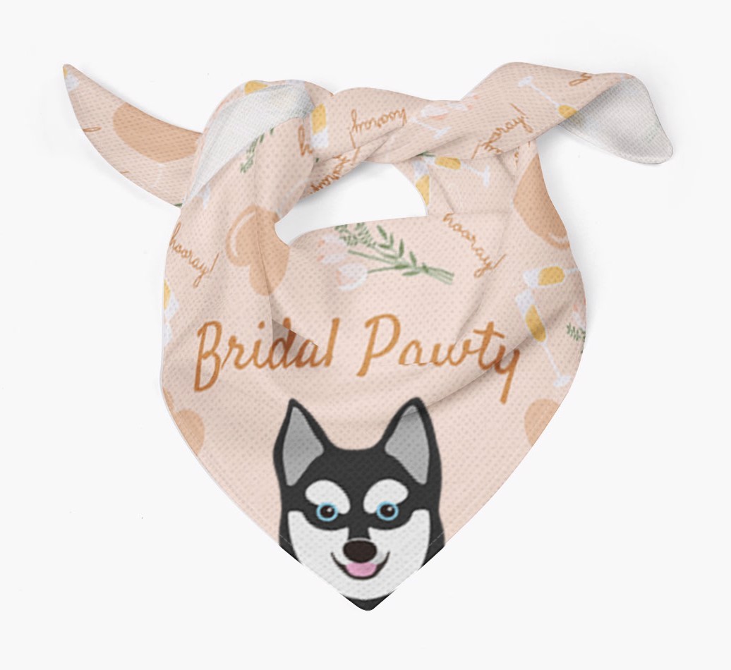 Bridal Pawty: Personalized {breedFullName} Bandana