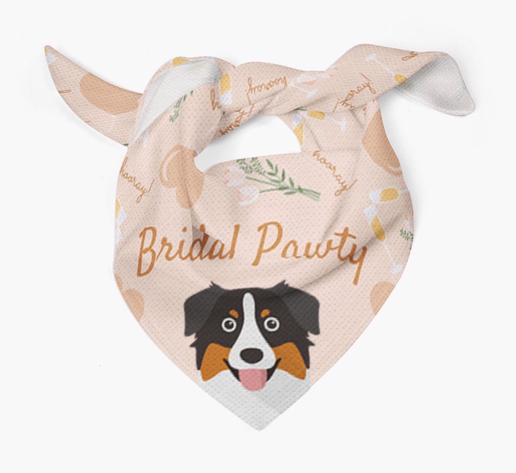 Bridal Pawty: Personalized {breedFullName} Bandana