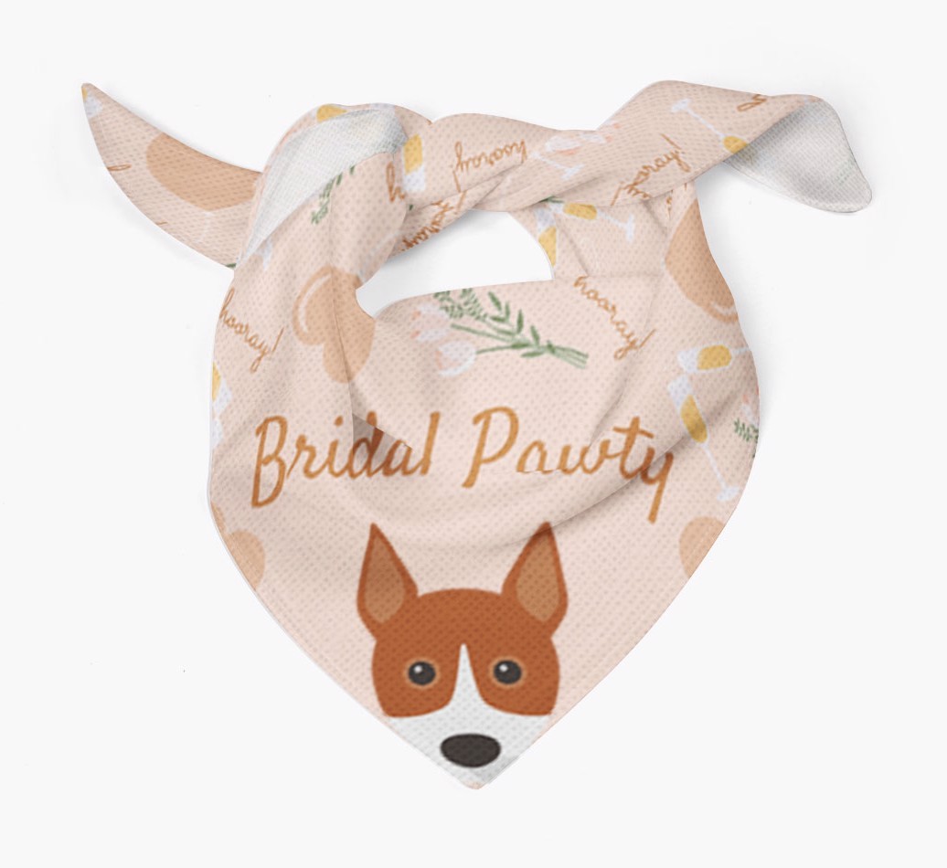 Bridal Pawty: Personalized {breedFullName} Bandana
