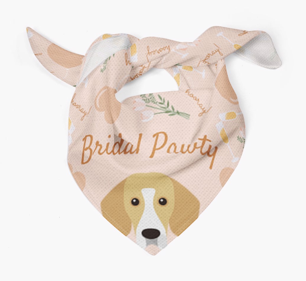 Bridal Pawty: Personalized {breedFullName} Bandana