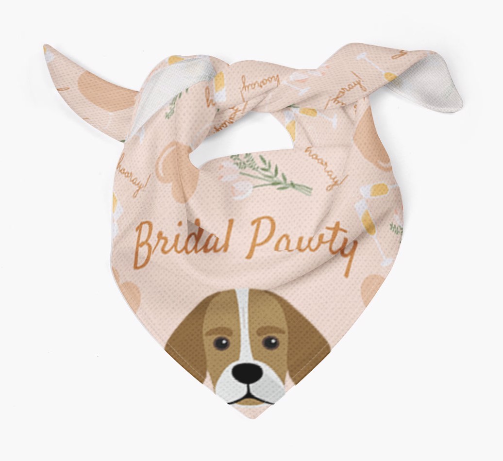 Bridal Pawty: Personalized {breedFullName} Bandana