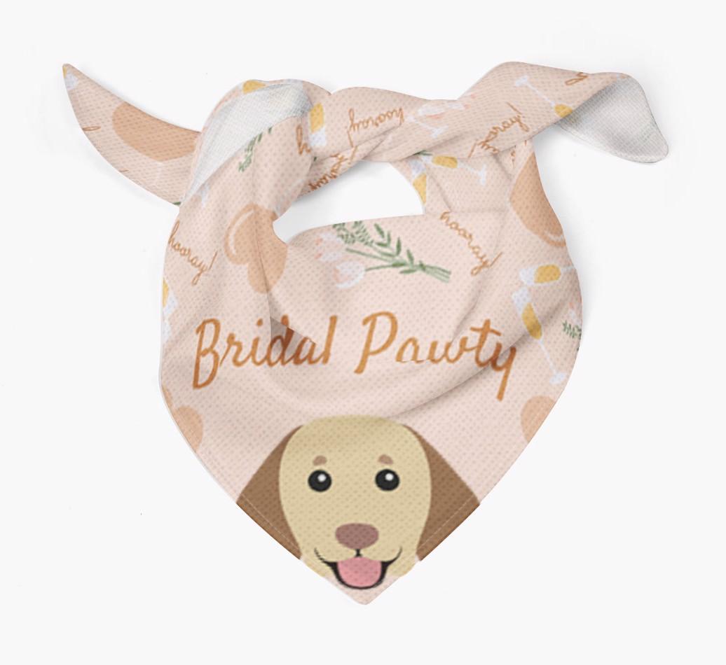 Bridal Pawty: Personalized {breedFullName} Bandana