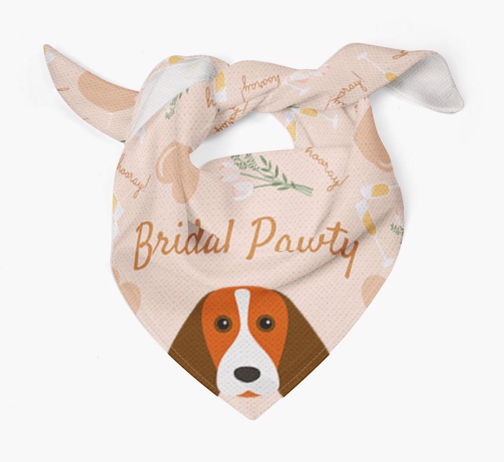 Bridal Pawty: Personalized {breedFullName} Bandana
