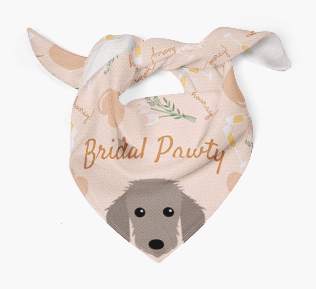 Bridal Pawty: Personalized {breedFullName} Bandana