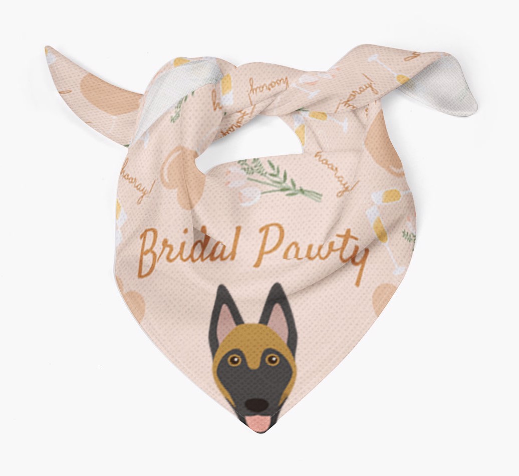 Bridal Pawty: Personalized {breedFullName} Bandana