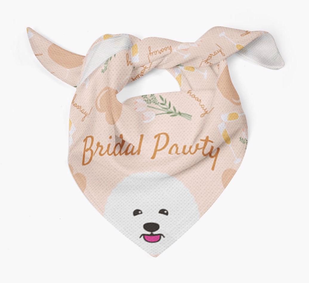 Bridal Pawty: Personalized {breedFullName} Bandana