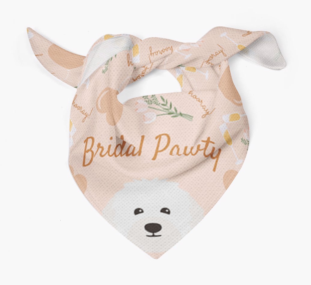 Bridal Pawty: Personalized {breedFullName} Bandana